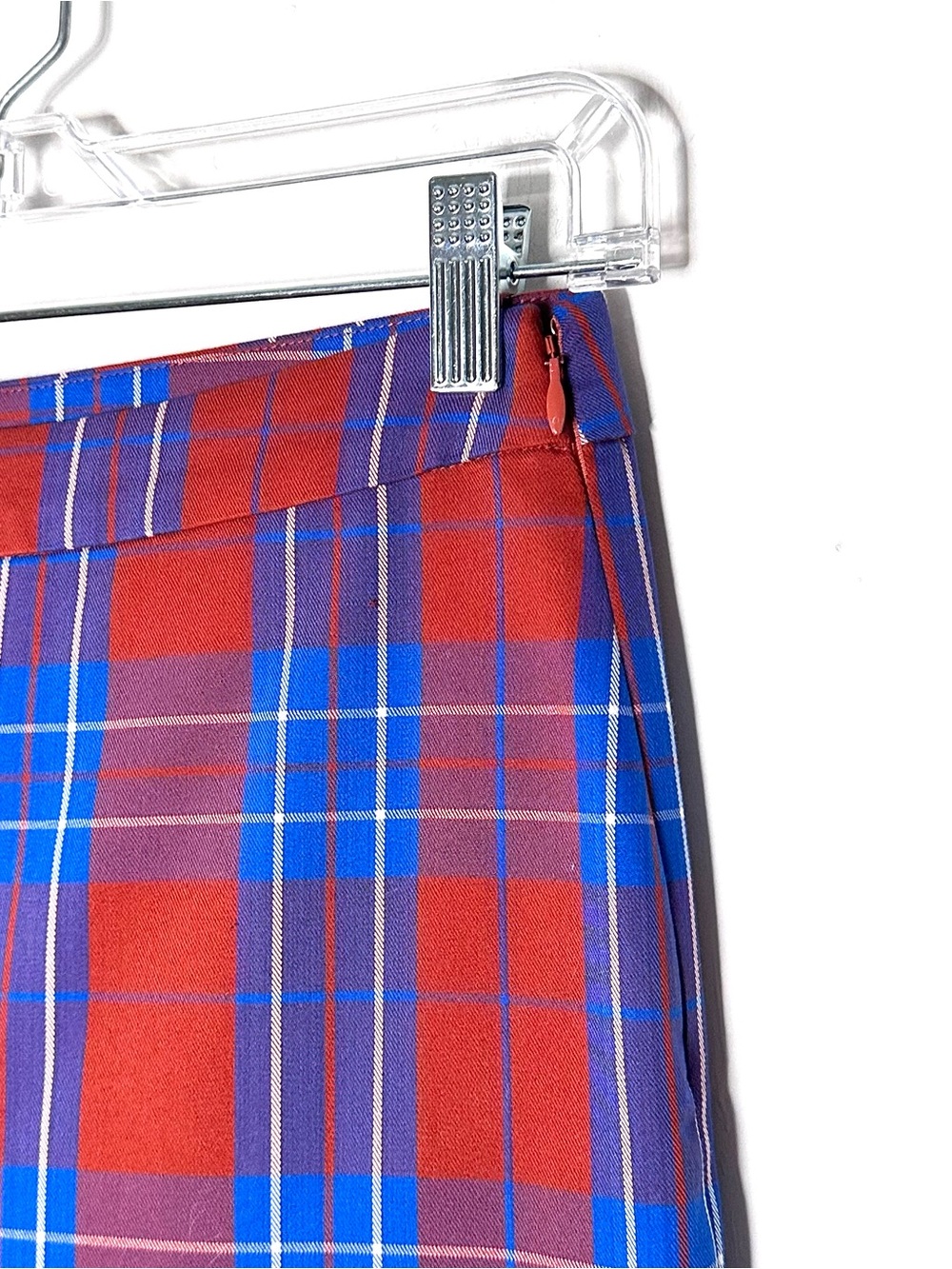 New!! Hunter Bell Kaia Stretch Plaid Peplum Top & Carson Pants Set Size 0 - Picture 8 of 9